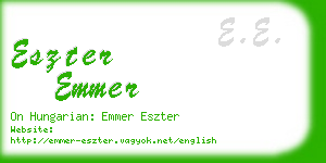 eszter emmer business card